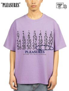 画像1: 送料無料【PLEASURES - プレジャーズ】CALENDAR HEAVYWEIGHT T-SHIRT / PURPLE (Tシャツ　/ パープル) (1)