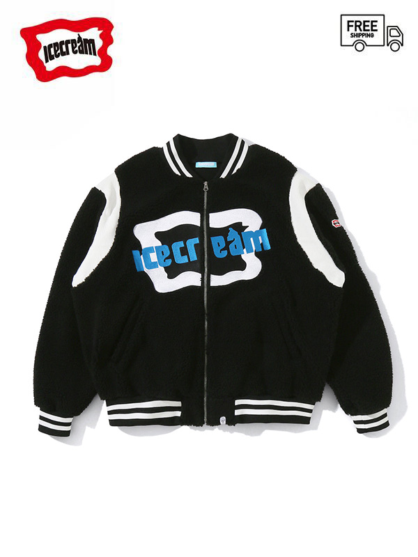 20%OFF【ICE CREAM - アイスクリーム】BOA VARSITY JACKET / BLACK